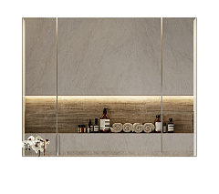 Шкаф зеркальный Alavann Univers 100 белый