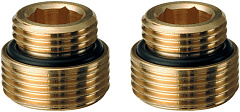 Ниппель НН 1/2"х3/4" с прокладкой O-ring к узлам для радиаторов