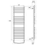 Полотенцесушитель водяной Point Альфа П18 500х1200, хром Фото 2