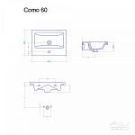 Тумба с раковиной Alavann Vanda Lux 60  -  Фото 6