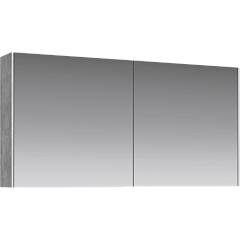Зеркало-шкаф Aqwella Mobi 120см Бетон светлый