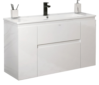 Тумба с раковиной Alavann Eva 105 белая Фото 1