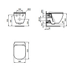 Унитаз подвесной Ideal Standard TESI AquaBlade + сиденье микролифт Фото 2
