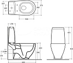 Унитаз-компакт Керамин Трино безободковый  Фото 4