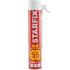 Пена монтажная бытовая всесезонная STARFIX Foam 55 (750мл)
