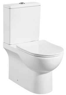 Унитаз напольный безободковый Azario Ambra c сидением микролифт Фото 1