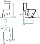 Унитаз-компакт Ideal Standart TESI AquaBlade + сиденье микролифт Фото 5