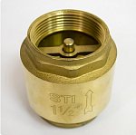 Клапан обратный пруж. STI 1 1/4" (латунь) Фото 2