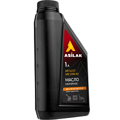 Масло моторное полусинтетическое для 4-х тактных двигателей силовой и садовой техники ASILAK 10W-4