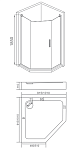 Душевой уголок Good Door Pandora PNT 100x100 Фото 3