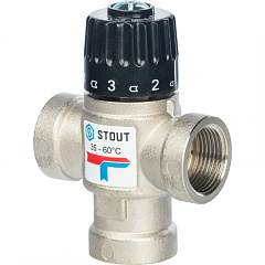 Клапан т/с STOUT 3/4"  ВР 35-60°С KV 1,6