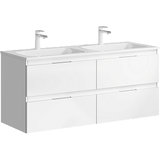 Тумба с раковиной подвесная Aqwella Accent 120см Белый Фото 1