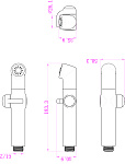 Лейка для гигиенического душа Lemark LM8075С Фото 2