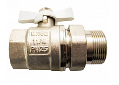 Кран шаровый с американкой STI 1" б.