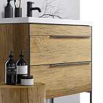 Тумба с раковиной подвесная Aqwella Fargo 100см Дуб балтийский Фото 2