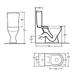 Унитаз-компакт Керамин Толедо Фото 6