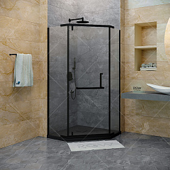 Душевой уголок RGW Hotel HO-081B 900x900x1950 черный