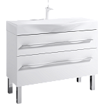 Комплект мебели для ванной Aqwella Milan 100Н Белый Фото 2