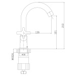 Смеситель Rossinka RS39-62U для раковины Фото 2