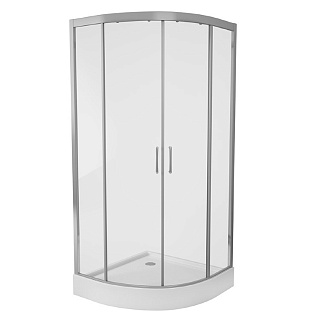 Душевой уголок Alvaro Banos Granada S90.20 Cromo с поддоном в форме четверти круга Фото 1