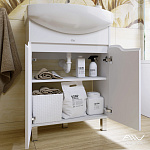 Тумба с раковиной Alavann Crystal 65 белая Фото 3