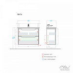 Тумба с раковиной Alavann Berta 85 белая Фото 5