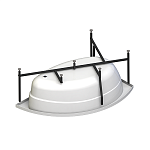 Акриловая ванна Радомир Модерна 160х100 (в компл. экран, каркас, слив-перелив) Фото 4