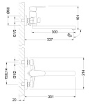 Смеситель Lemark Point LM0351C для ванны и умывальника Фото 2