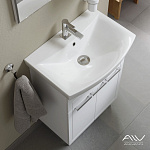 Тумба с раковиной Alavann Vittoria 60 белая Фото 4