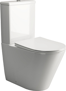 Унитаз-компакт Ceramica Nova Highlight CN1802 с микролифтом, безободковый Фото 1