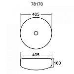 Фигурный умывальник Melana MLN-78170 Фото 3