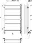 Полотенцесушитель водяной Terminus Евромикс П8 500x796  Фото 3