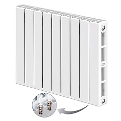 Радиатор биметаллический RIFAR SUPReMO Ventil 500/90 8 сек. SVL нижнее левое подкл.