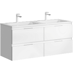 Тумба с раковиной подвесная Aqwella Accent 120см Белый