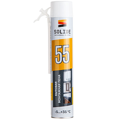 Пена монтажная бытовая всесезонная SOLIDE Foam 55 (750мл)