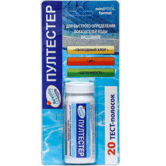 Тестер ПУЛТЕСТЕР для PH/CL щелочность Фото 1