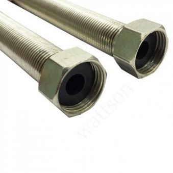 Гибкая подводка для газа 1/2"г/г   0,75-1,5м растягивающаяся Фото 1