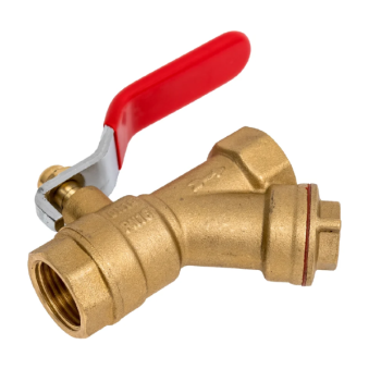 Кран шаровый с фильтром VIEIR 1/2" р. Фото 1