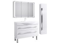 Комплект мебели для ванной Aqwella Milan 100Н Белый