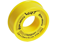 Фум-лента для газа и жидкостей VRT 0,1мм х 12мм х 12м PTFE (тефлон)