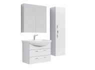 Комплект мебели для ванной Aqwella Allegro 75 Белый
