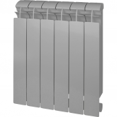 Радиатор биметаллический Global STYLE PLUS 500/80 8 секций (цвет cod.08 серый metallizzato) Фото 1