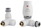 Комплект радиаторных клапанов VarioTerm Vision Thermo, Белый Фото 1